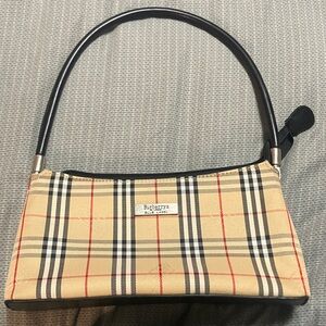 Burberry Checkered Beige and Black Shoulder Bag